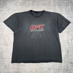 UFC Shirt Mens XL Black Vintage Y2K Ultimate Fighting Championship MMA Grunge